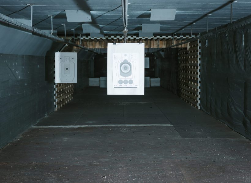 targets for shooting in empty shooting gallery